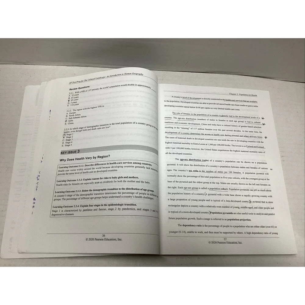Test Prep Series for AP Human Geography, To Accompany: The Cultural Landscape ..